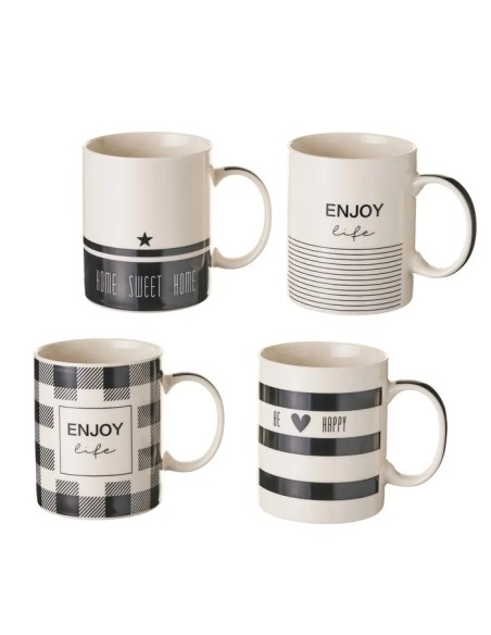 TAZA MUG 340 CC 4/M CERÁMICA 12 X 8 X 9,60 CM