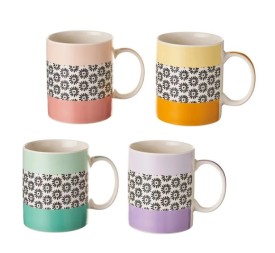 TAZA MUG 340 CC 4/M CERÁMICA 12 X 8 X 9,60 CM (0984)