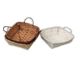 PANERA CON ASAS CUADRADA COLORES SURTIDOS 25X25X7CM