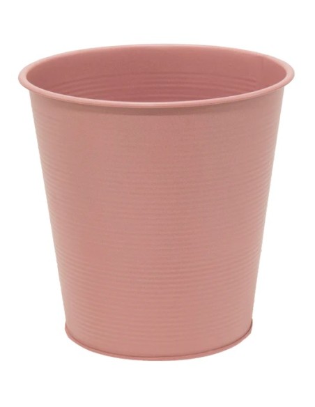 CUBO ZINC CONICO ROSA D16.5H16