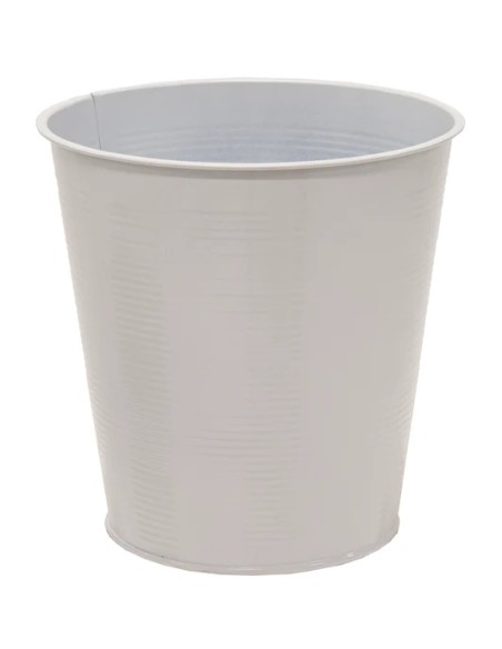 CUBO ZINC CONICO BLANCO  D16.5H16