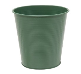 CUBO ZINC CONICO VERDE OLIVA D18.5H18