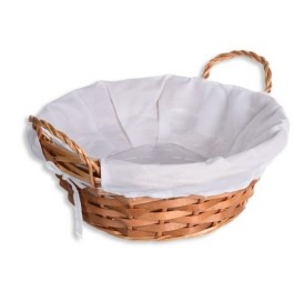 PANERA REDONDA ASAS COLOR MIEL CON FORRO 21X8CM