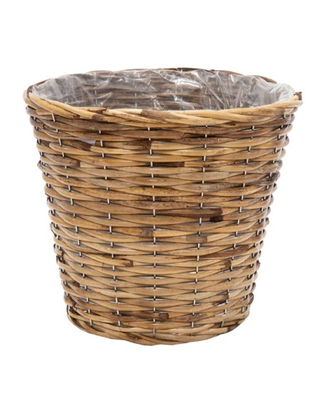 CESTO MIMBRE CON FORRO D17H14