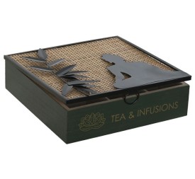 CAJA INFUSIONES MDF 24X24X7 NATURAL
