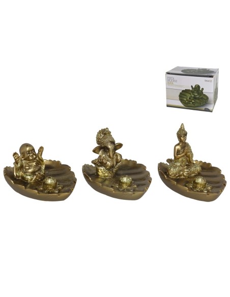 PORTA INCIENSO BUDA 11,2CM 3 SURT.