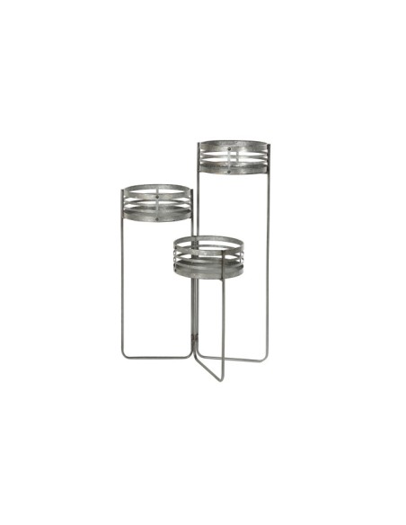 MACETERO METAL HIERRO 47X35X72 GRIS