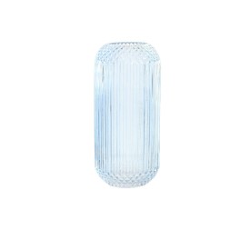 JARRON CRISTAL 13X13X27 AZUL