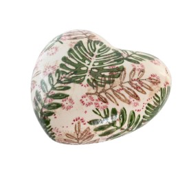 DECORACION GRES 11X11X4 CORAZON BLANCO