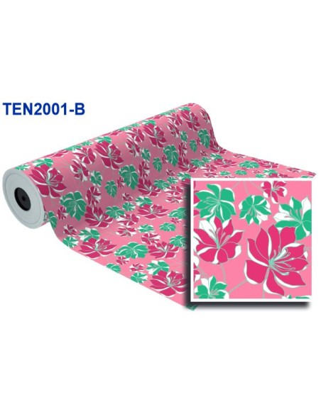 BOB. PAPEL REGALO ROSA FLORES (62 CM)