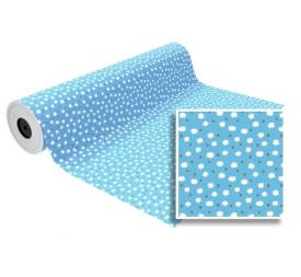 BOB.PAPEL REGALO AZUL NUBES(62 CM)
