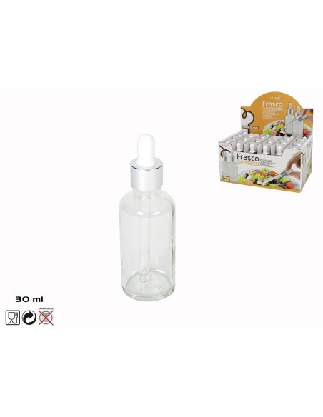 FRASCO CON CUENTAGOTAS 30 ML - CRISTAL FRASCO CON CUENTAGOTAS 30 ML - CRISTAL