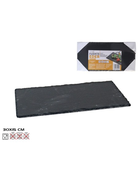 FUENTE EDER RECTANGULAR PIZARRA 30X15