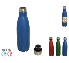 TERMO 500ML 3 COL. -ACERO