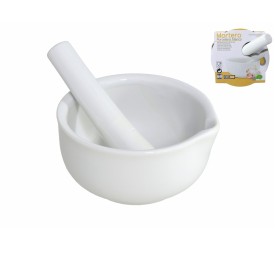 MORTERO PORCELANA BLANCO 10,2x10,8x5CM