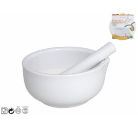 MORTERO PORCELANA BLANCO 14,5x15,5x7,2CM