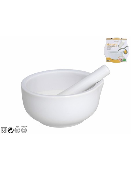 MORTERO PORCELANA BLANCO 14,5x15,5x7,2CM