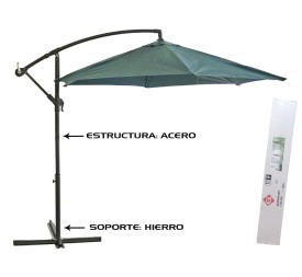 SOMBRILLA VERDE 3M TUBO ACERO 48/42MM