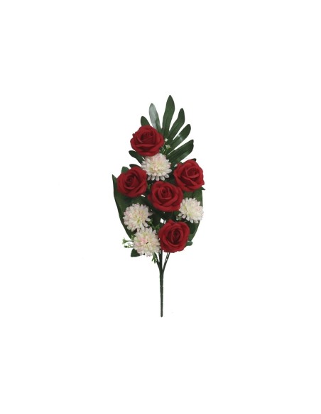 CONJUNTO ROSAS-MUM X 9-52 CM (ROJO)