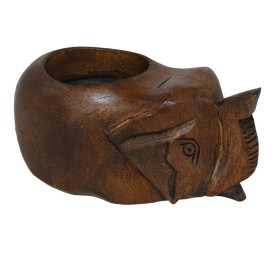 PORTAVELA ELEFANTE MADERA 10CM