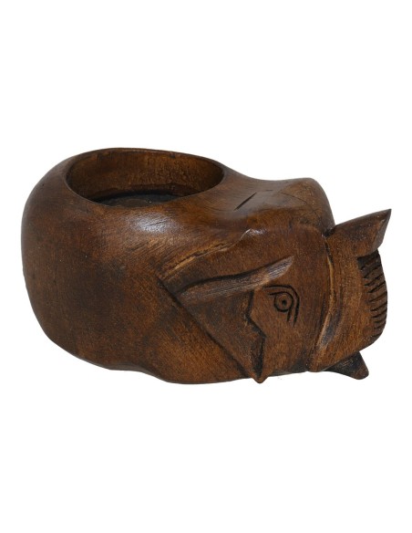 PORTAVELA ELEFANTE MADERA 10CM