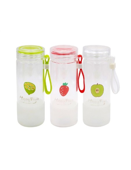 BOTELLA AGUA CRISTAL FRUIT 360