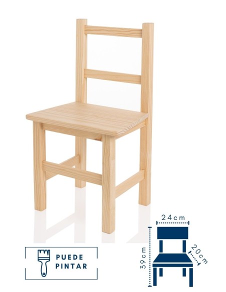 SILLA  INFANTIL 20X24X39