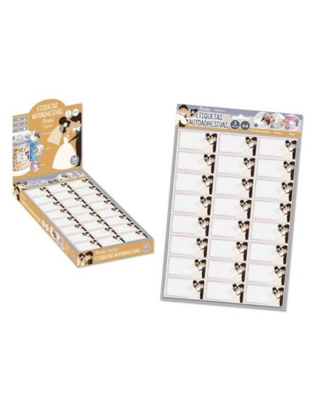 ETIQUETAS IMPRESORA PARA BODAS 70*37MM 24 X 3HOJAS