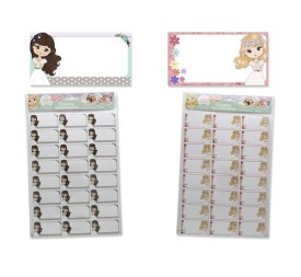 PRIMERA COMUNION ETIQUETAS IMPRESORA NIÑA 70X37