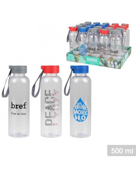 BOTELLA TAPA METAL  500ML 3 SURTIDOS (2857)
