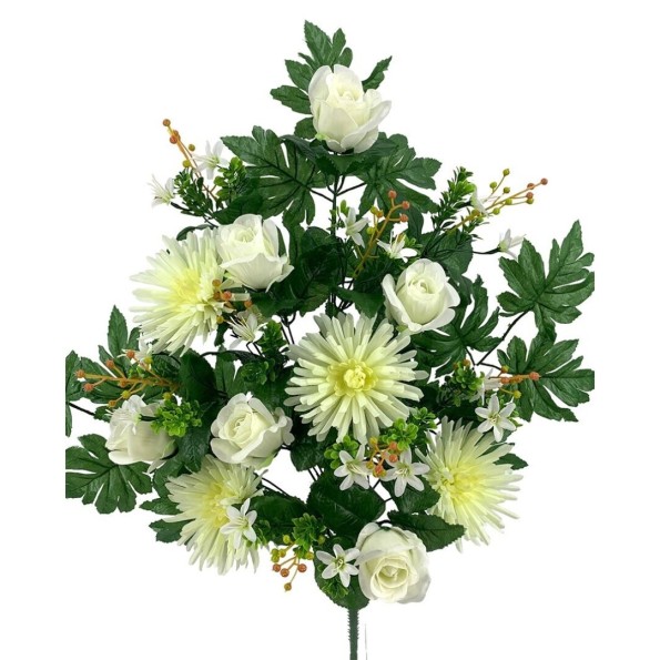 R.U/C. ROSAS/DALIAS X18 CREMA 58cm (E585-1)