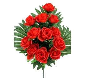 R.U/C.ROSAS X12 ROJO 52cm (A22