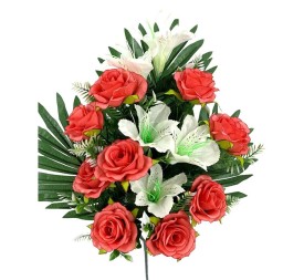 R.U/C.ROSA/ASTROMELIA X14 NARANJA 58cm (A224-3)