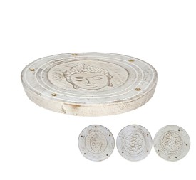 PORTA INCIENSO RED. 3STD ARTHA WHITE 10CM