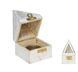 SOPORTE P/INCIENSO CONO PIRAMIDE WHITE 7,5X7,5X12,