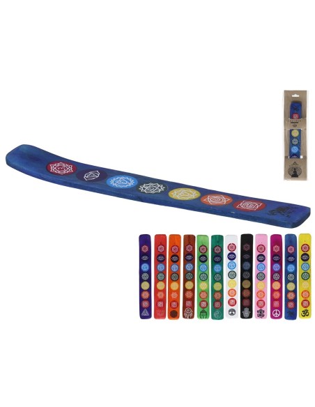 PORTA INCIENSO CHAKRA 12STD 25,5CM