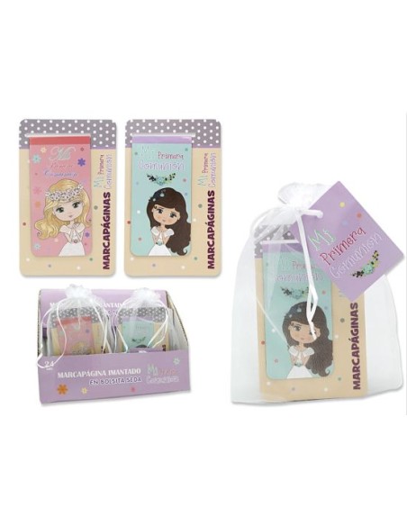 PRIMERA COMUNION MARCAPAGINAS IMANTADO BOLSITA SED