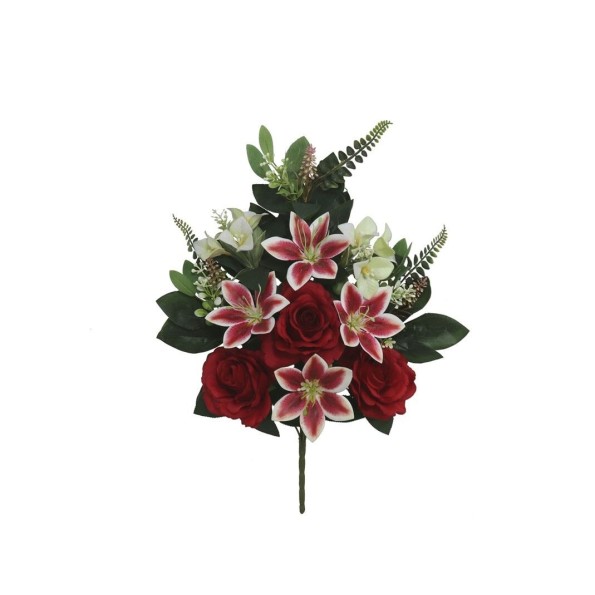 CONJUNTO ROSAS LILIUM X 12 58CM (ROJO)