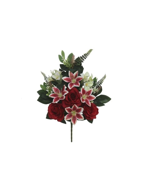CONJUNTO ROSAS LILIUM X 12 58CM (ROJO)