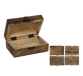 CAJA MADERA DECORADA 4STD 10X15X5,8CM