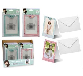 PRIMERA COMUNION TARJETA MARCO FOTOS NIÑA