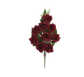 CONJUNTO ROSAS AUTUMN  X 9-52 CM (ROJO)