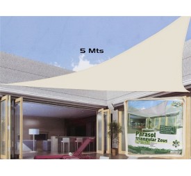 PARASOL TRIANGULAR ZEUS CREMA  5M