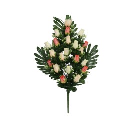 CONJUNTO CAPULLOS SATIN X21-67CM(SALMON)