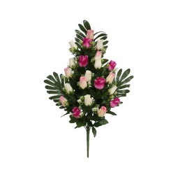 CONJUNTO CAPULLOS SATINX21-67CM (FUCSIA)