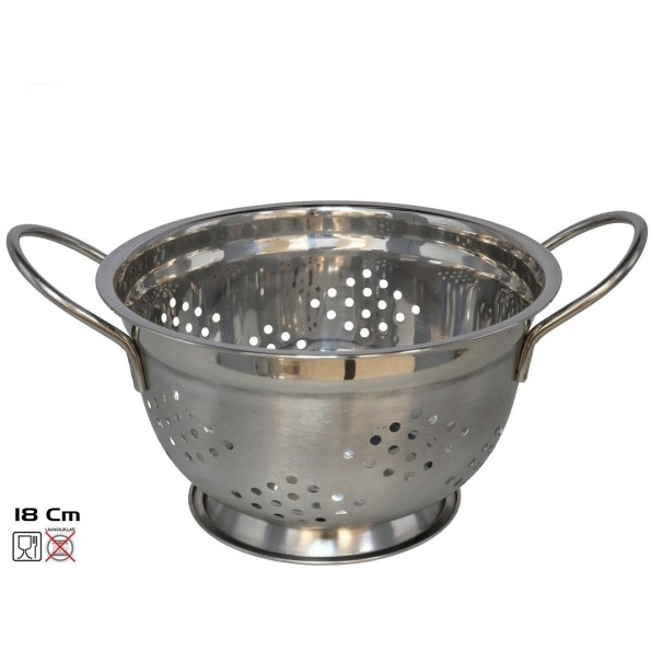 COLADOR ESCURRIDOR INOX. 18CM ELLE