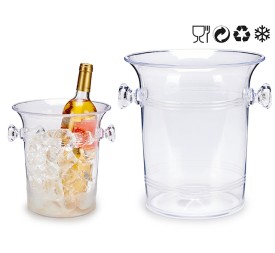 CUBITERA PLASTICO ASAS TRANSPARENTE 22,5 x 20,5 x 21 cm.