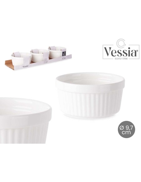 SET 3 BOWL REDONDO PORCELANA 9,7 CM SET 3 BOWL REDONDO PORCELANA 9,7 CM