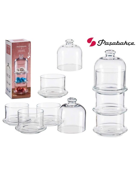 BOMBONERA APILABLE PATISSERIE 3 ALTURAS 9 x 9 x 22 cm.