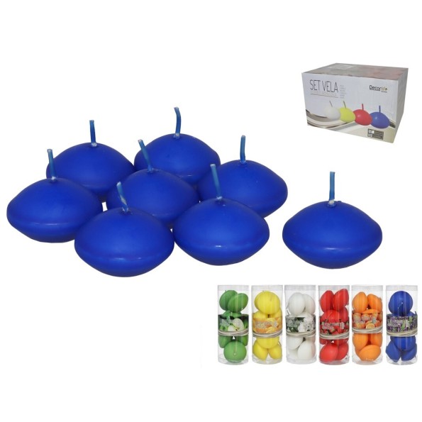 SET VELA FLOTANTE AROMATIZADA X8 6STD